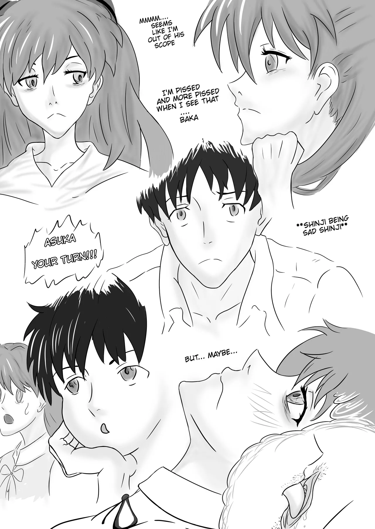 Asuka x Shinji's first time! page 3 full