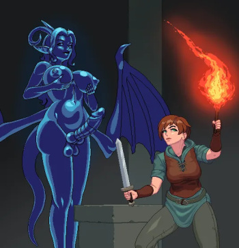Adventurer fucked by futa dragonlady cover