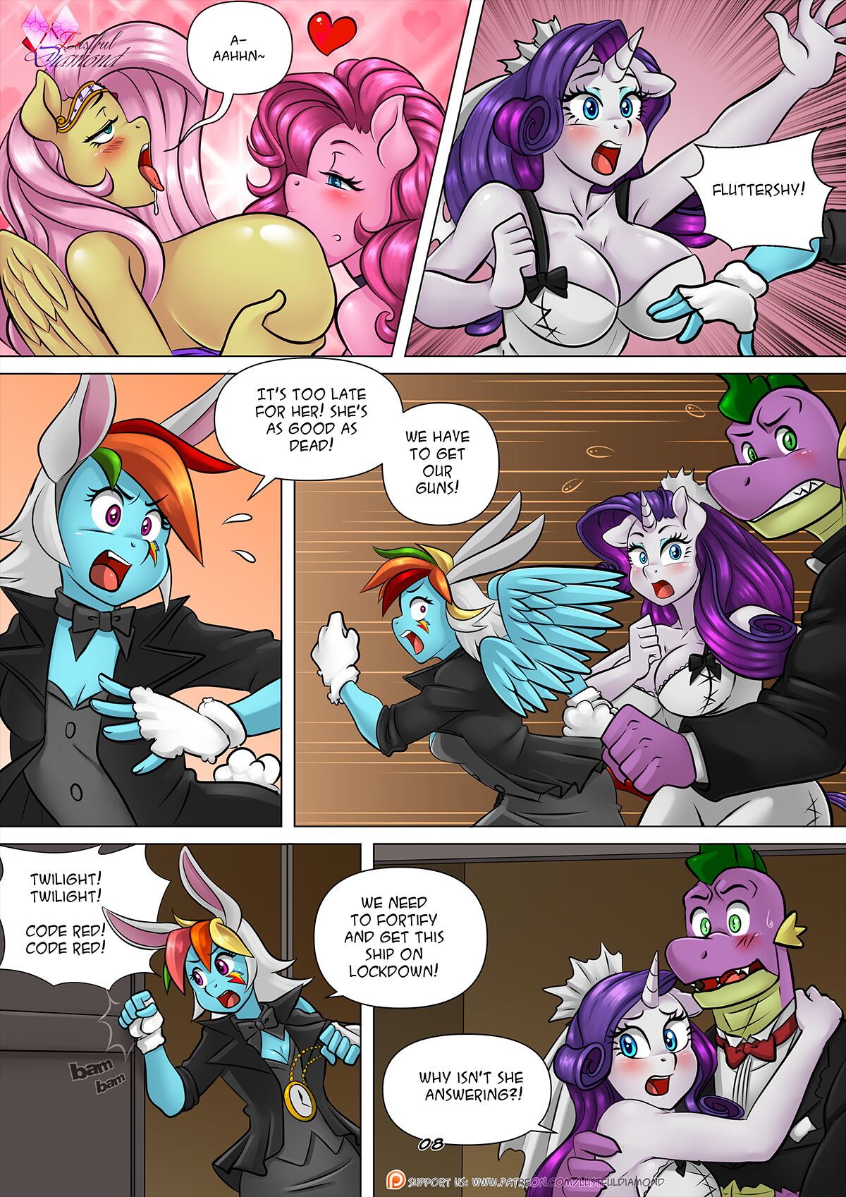 Lustful Diamond : Night of the Living Sex page 9 full