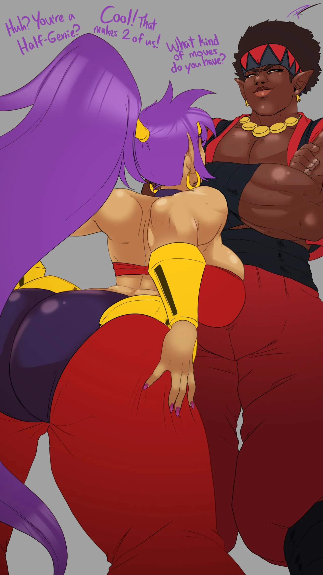 When stacked up against one of her own, Shantae still has much to learn! page 1 full