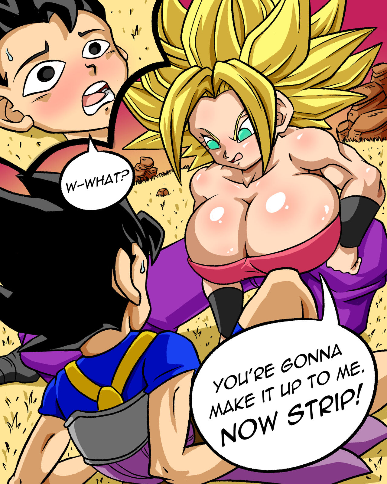 Caulifla x Cabba minicomic page 2 full