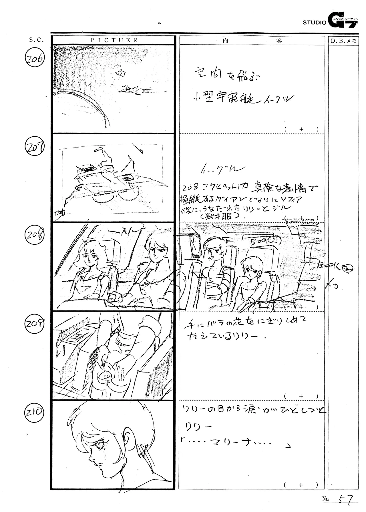 Battle Can-Can Production Documents - Storyboards page 2 full