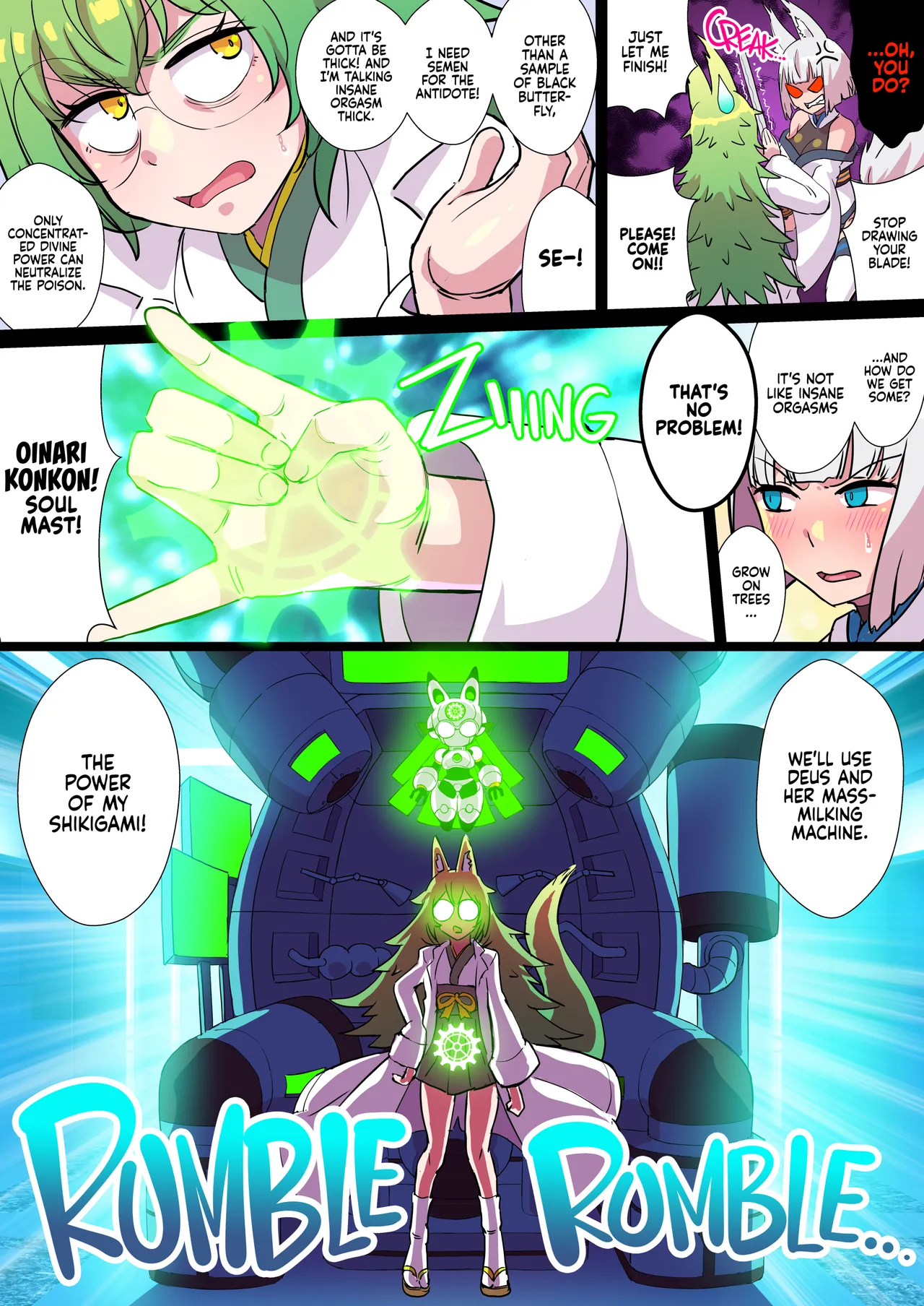 Futanari Kunoichi Nine Tails 3: Deus page 10 full