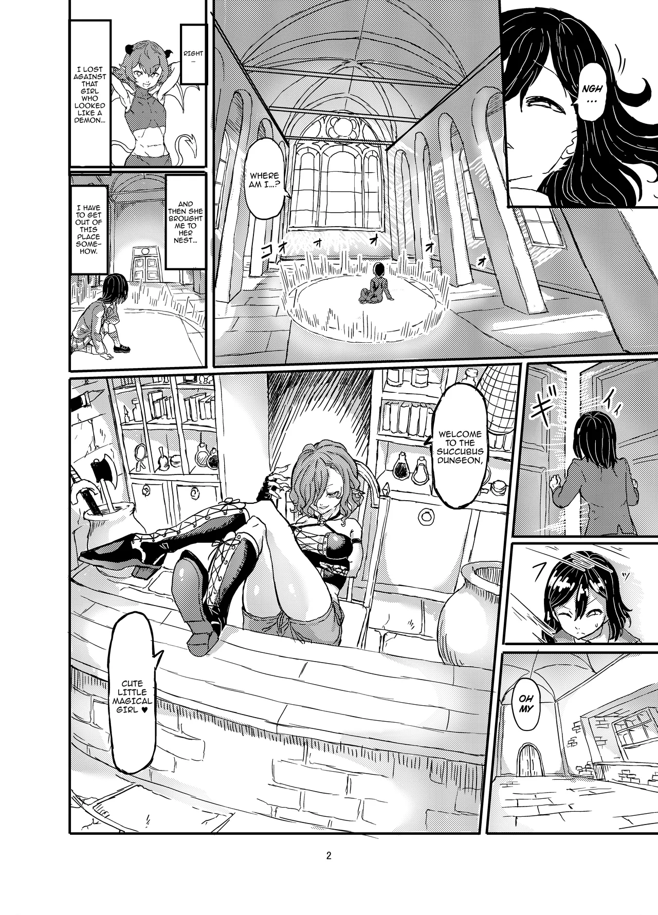 Futanari Mahou Shoujo Sword Lily in Inma Dungeon /  Futanari Magical Girl Sword Lily in The Succubus Dungeon page 3 full