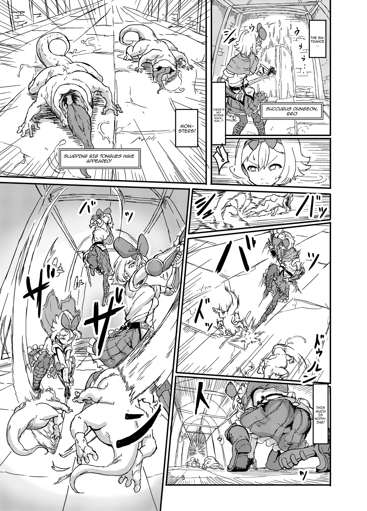 Futanari Mahou Shoujo Sword Lily in Inma Dungeon /  Futanari Magical Girl Sword Lily in The Succubus Dungeon page 6 full