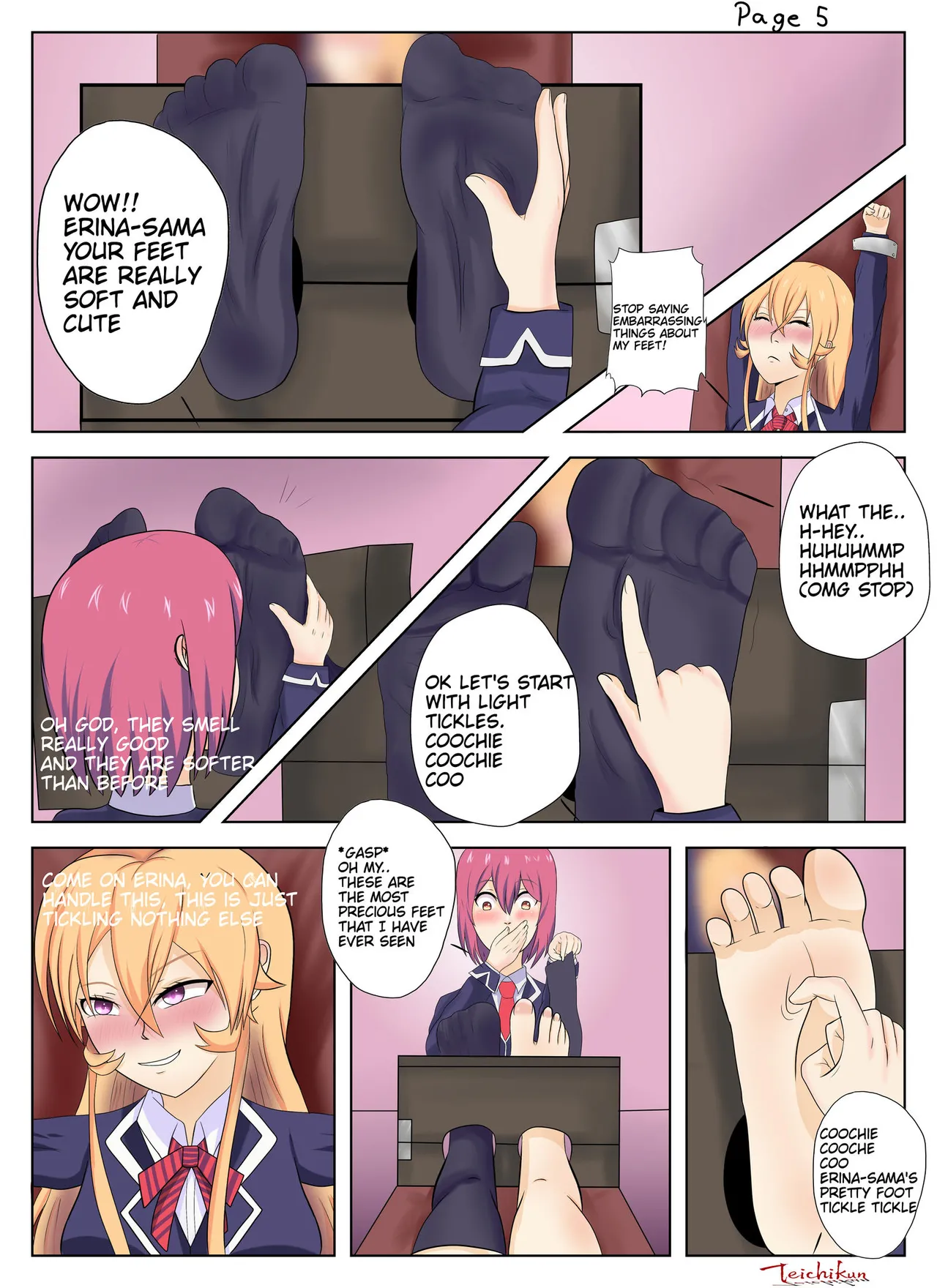 KandenRem - Shougeki no soma Tickle comic page 5 full