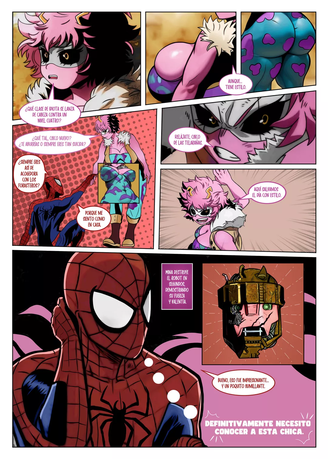 Mina Ashido x Spider-Man page 4 full