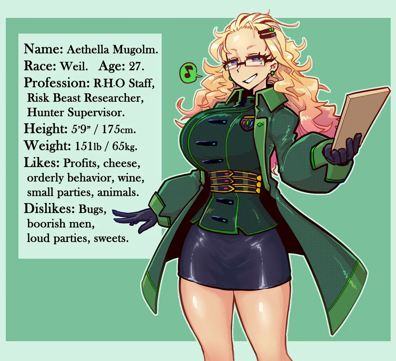 Adventurers Guild Researcher: Aethella Mugolm page 1 full