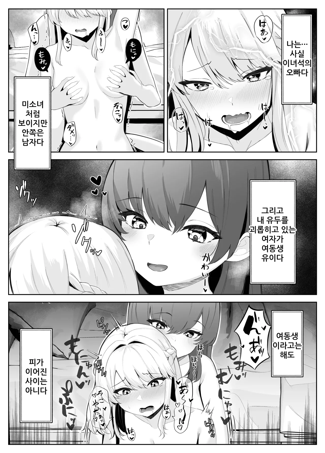 TS Onii-chan ga Futanari Imouto ni Mesuochi Saserareru Hanashi | TS오빠가 후타나리 여동생에게 여자를 빼앗기는 이야기 page 4 full