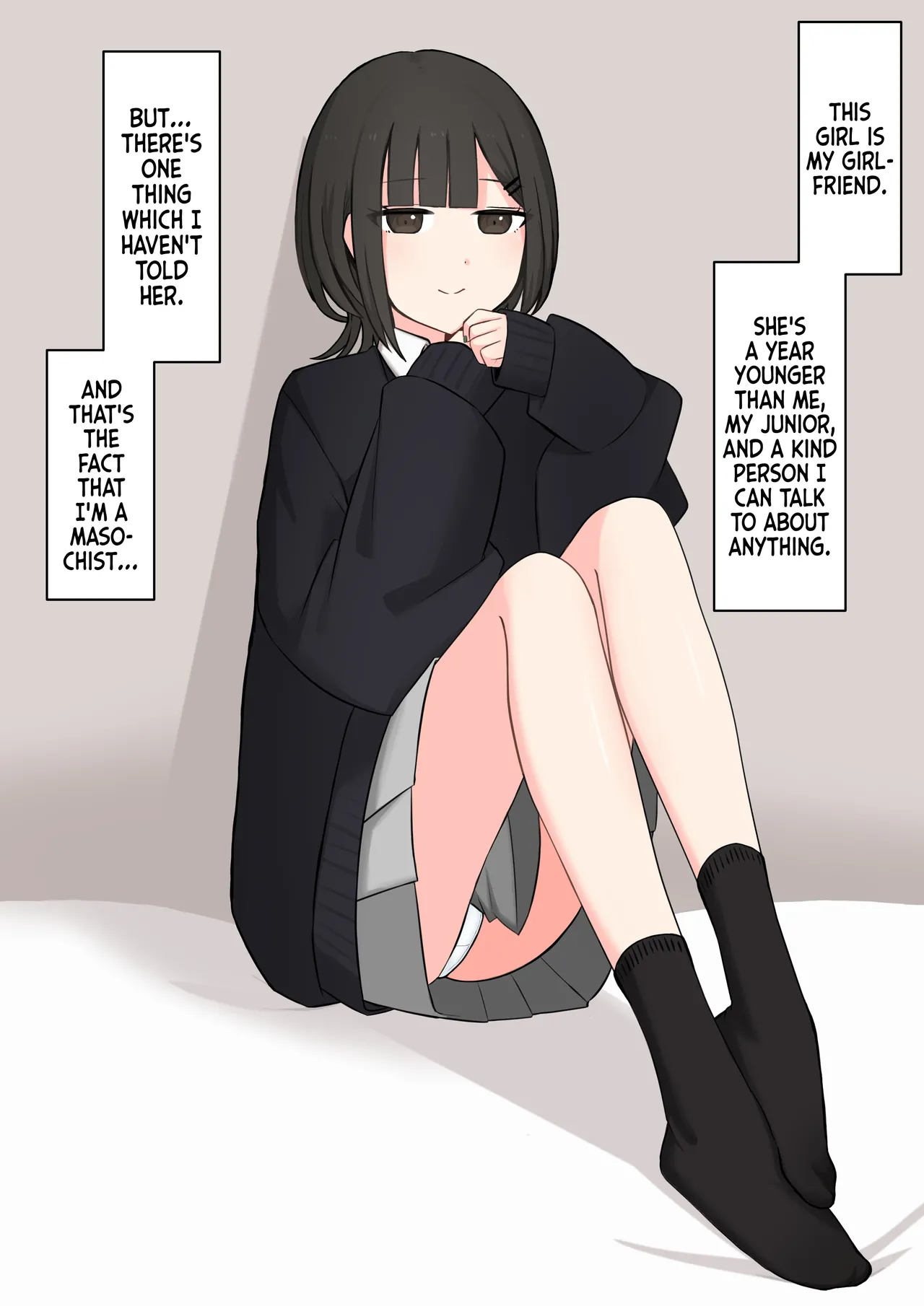 Koukando 100% no Kouhai Kanojo ni Maso de Aru Koto o Kokuhaku Shita Hanashi | A Story About Confessing to my 100% Likable Junior Girlfriend That I'm a Masochist page 2 full