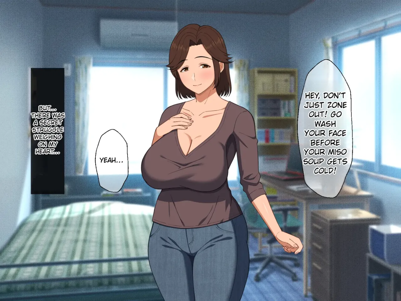 Fuwafuwa Bakunyuu Okaa-san no Ureta Karada o Haramasetai | I Want to Impregnate My Big Breasted Mother's Mature Body page 7 full