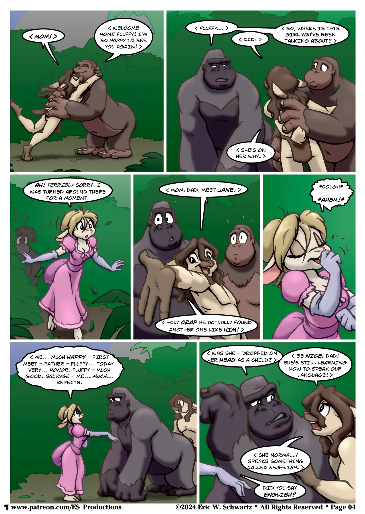 The Continuing Misadventures of Jane Cottontail and Fluffy: Chapter 3 - "Meet the Family" page 5 full