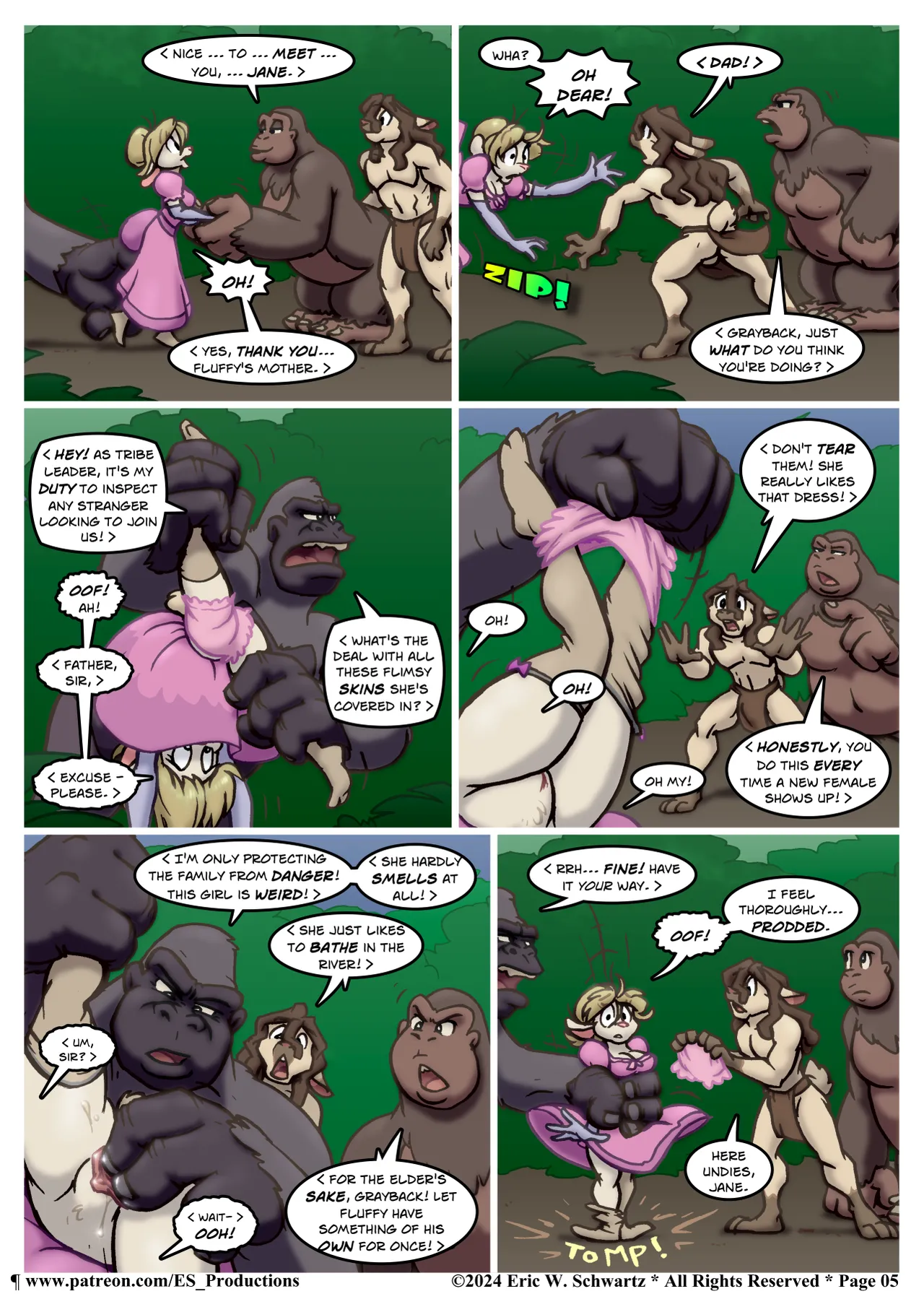 The Continuing Misadventures of Jane Cottontail and Fluffy: Chapter 3 - "Meet the Family" page 6 full