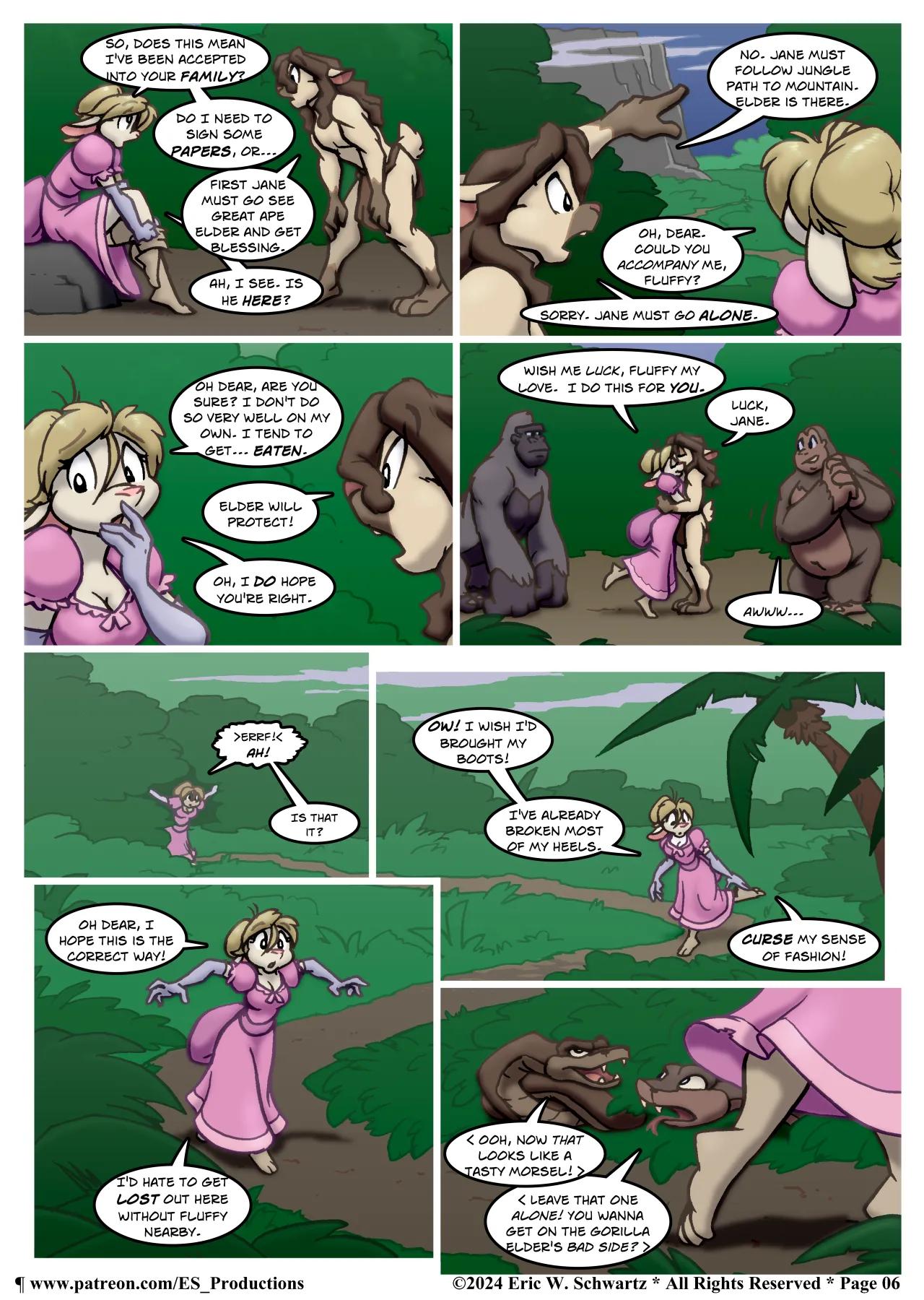 The Continuing Misadventures of Jane Cottontail and Fluffy: Chapter 3 - "Meet the Family" page 7 full