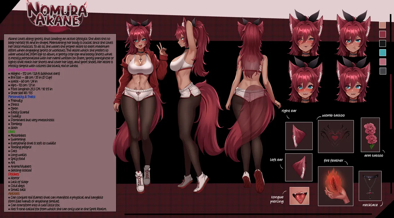 Refrence Sheets Nomura Akane. page 4 full