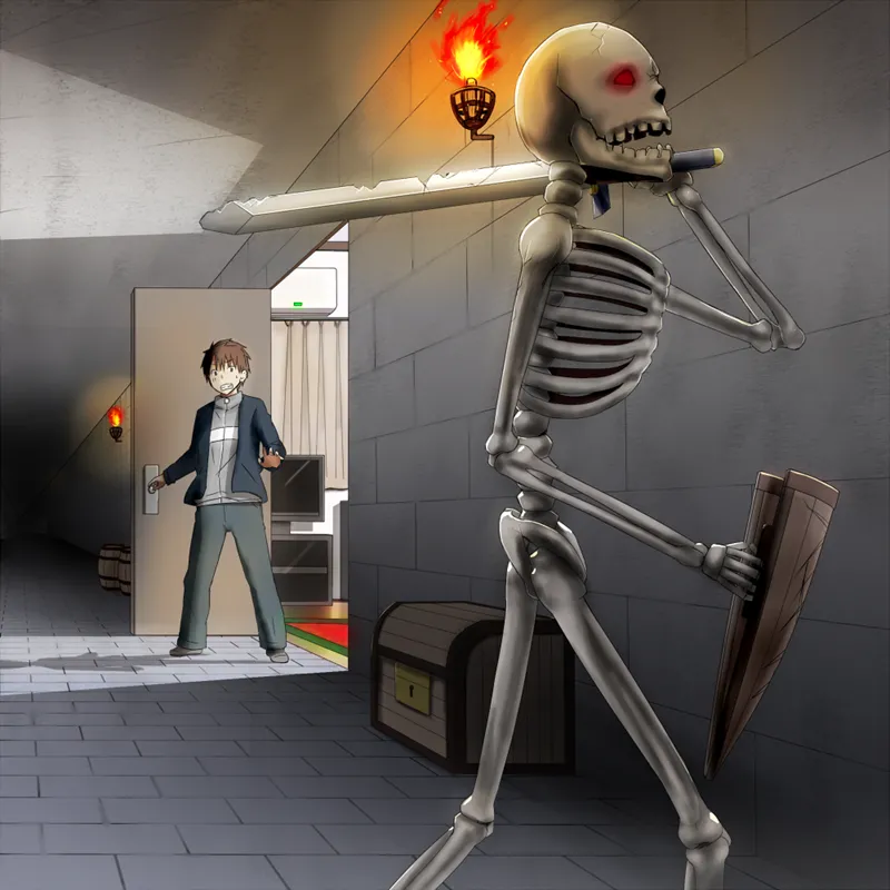 My house is suddenly a dungeon! Naturally, I'm holed up in my room page 1 full