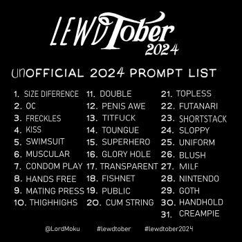 Lewdtober 2024 cover