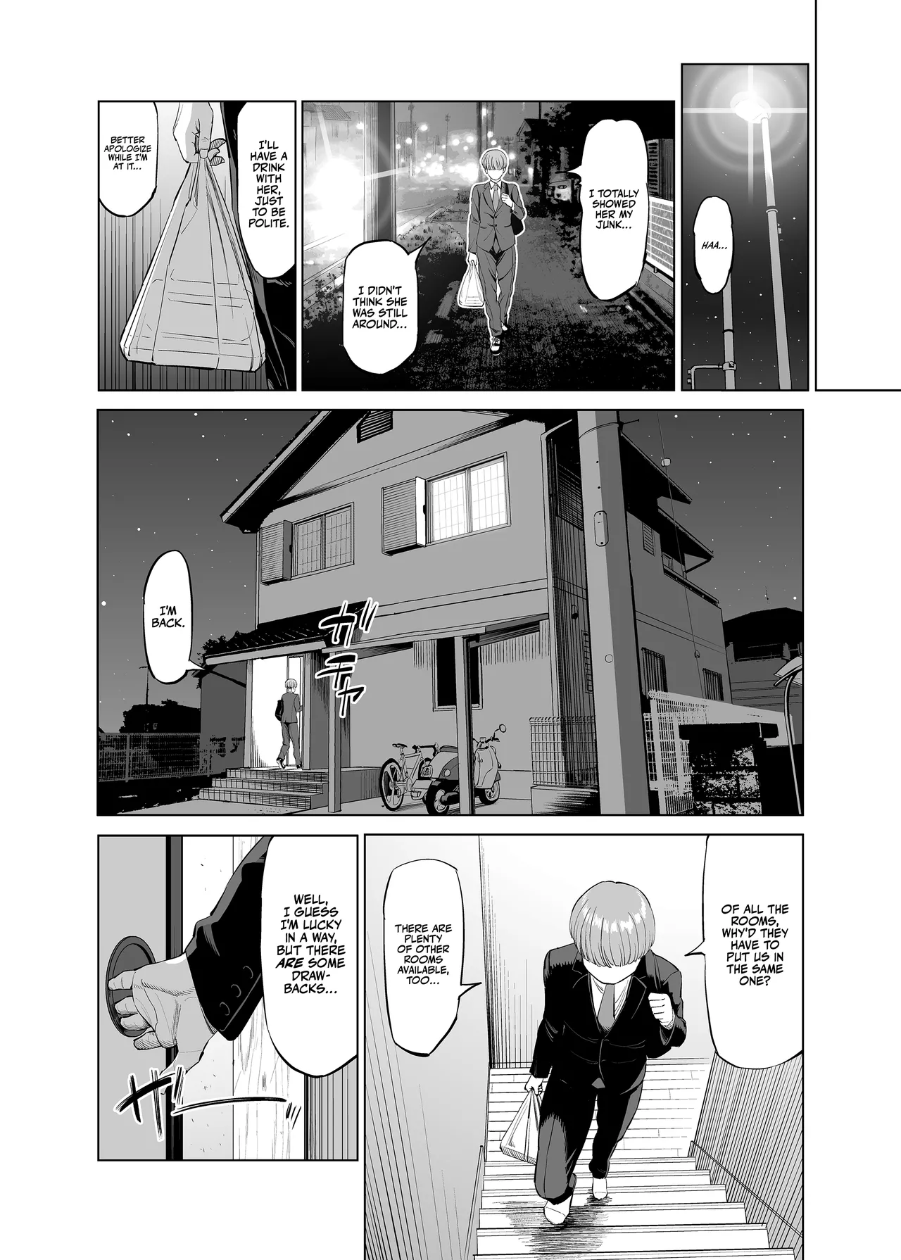 Yokkyuu Fuman na Share House no Juunin Otagai Seiyoku Tsuyoi node Souiu Kankei ni Nacchaimashou ka | Frustrated Share House Residents - Why don't we just get together since we're both horny? page 10 full
