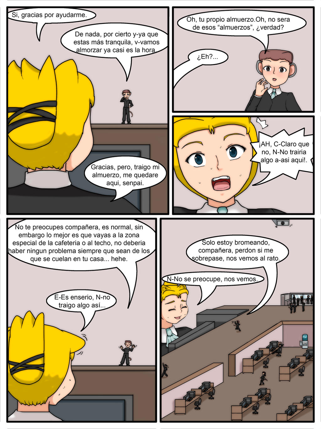 Hermanas Neko: Lunch Time page 3 full