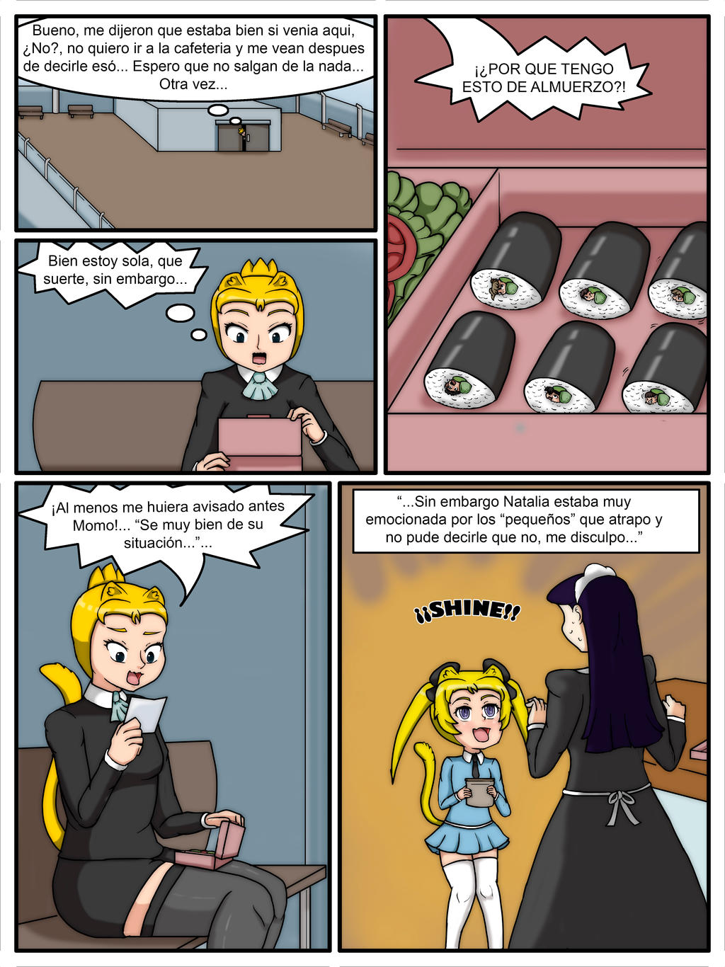 Hermanas Neko: Lunch Time page 5 full