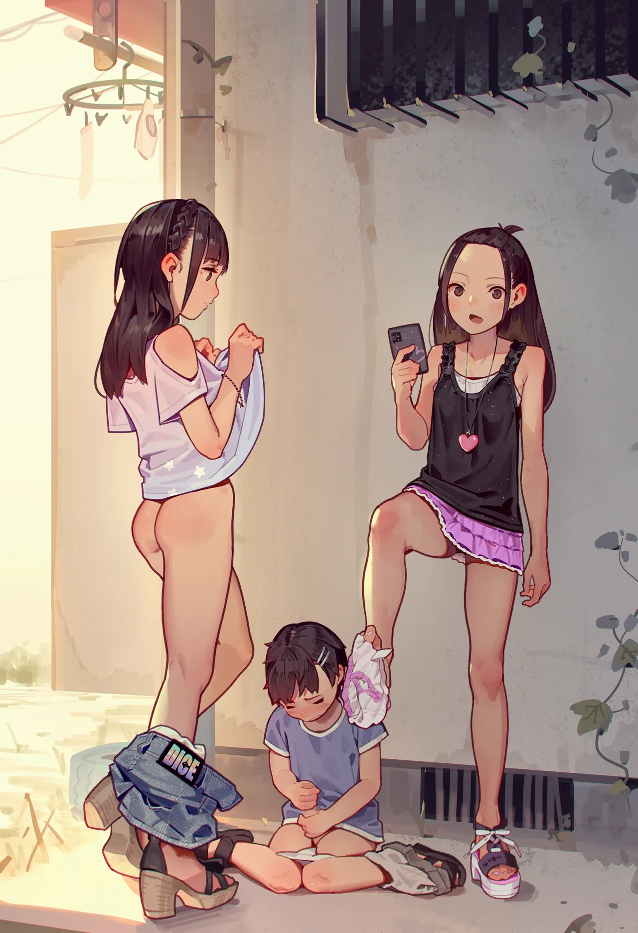 Trauma Seitsuu Uetsukete kuru Kinjo no Kowai Onee-chan-tachi page 9 full