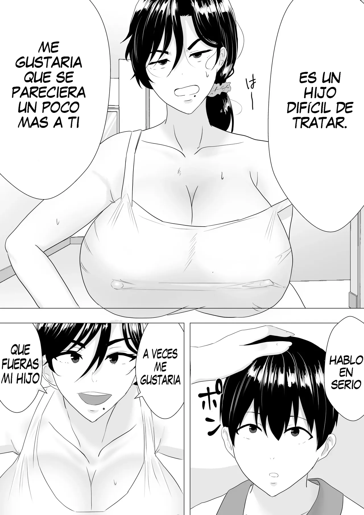 Kimottama Kaa-chan ~Genki Mama ga Boku no Dekachin ni Ochiru made~ | Una Vigorosa Madre ~Hasta Que La Enérgica Madre Caiga Ante Mi Gigante Pene~ page 6 full