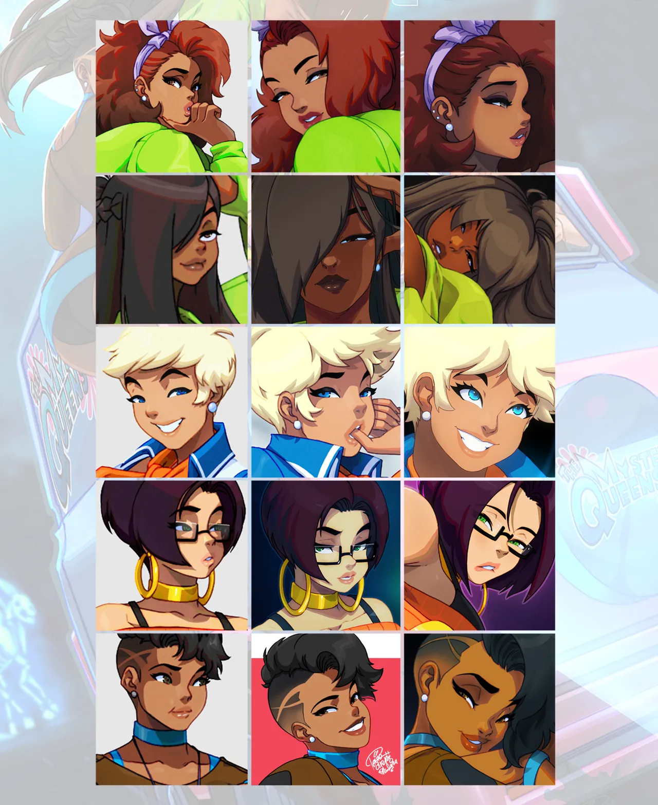 Mystery Queens Set page 1 full