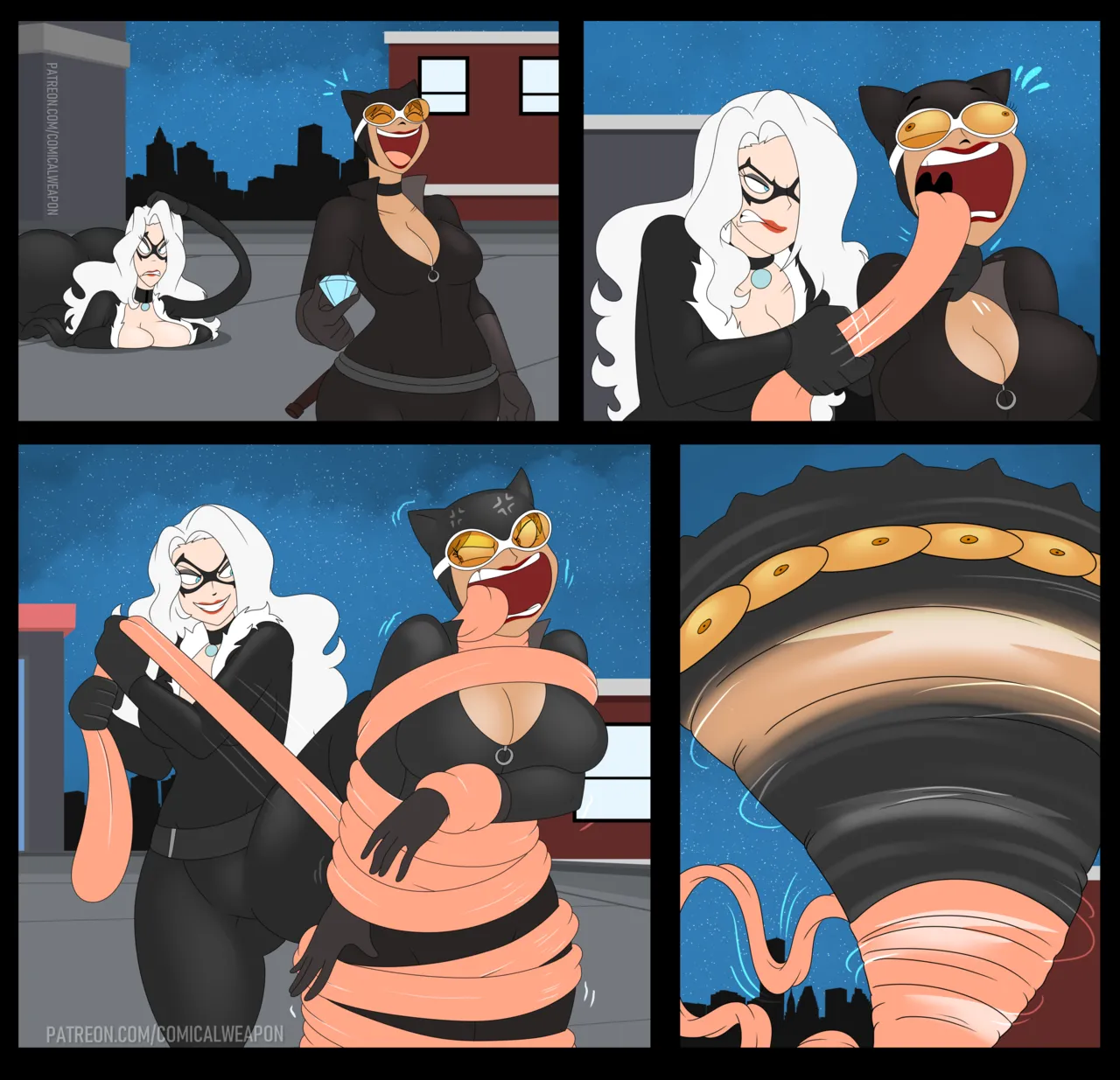 Black Cat vs. Catwoman page 4 full