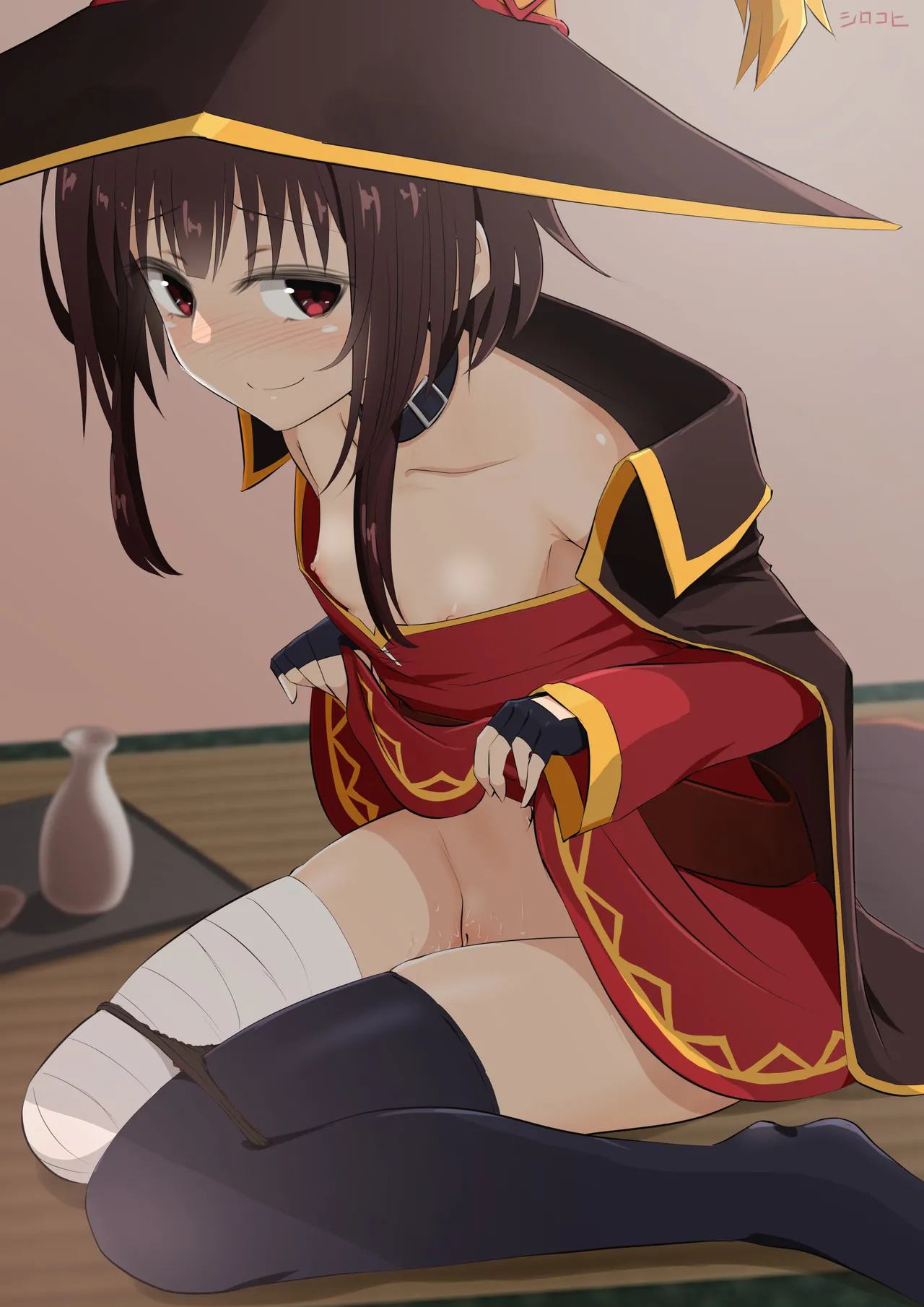 あわび酒めぐみん/ 先月のすっぴんえっち絵 page 5 full