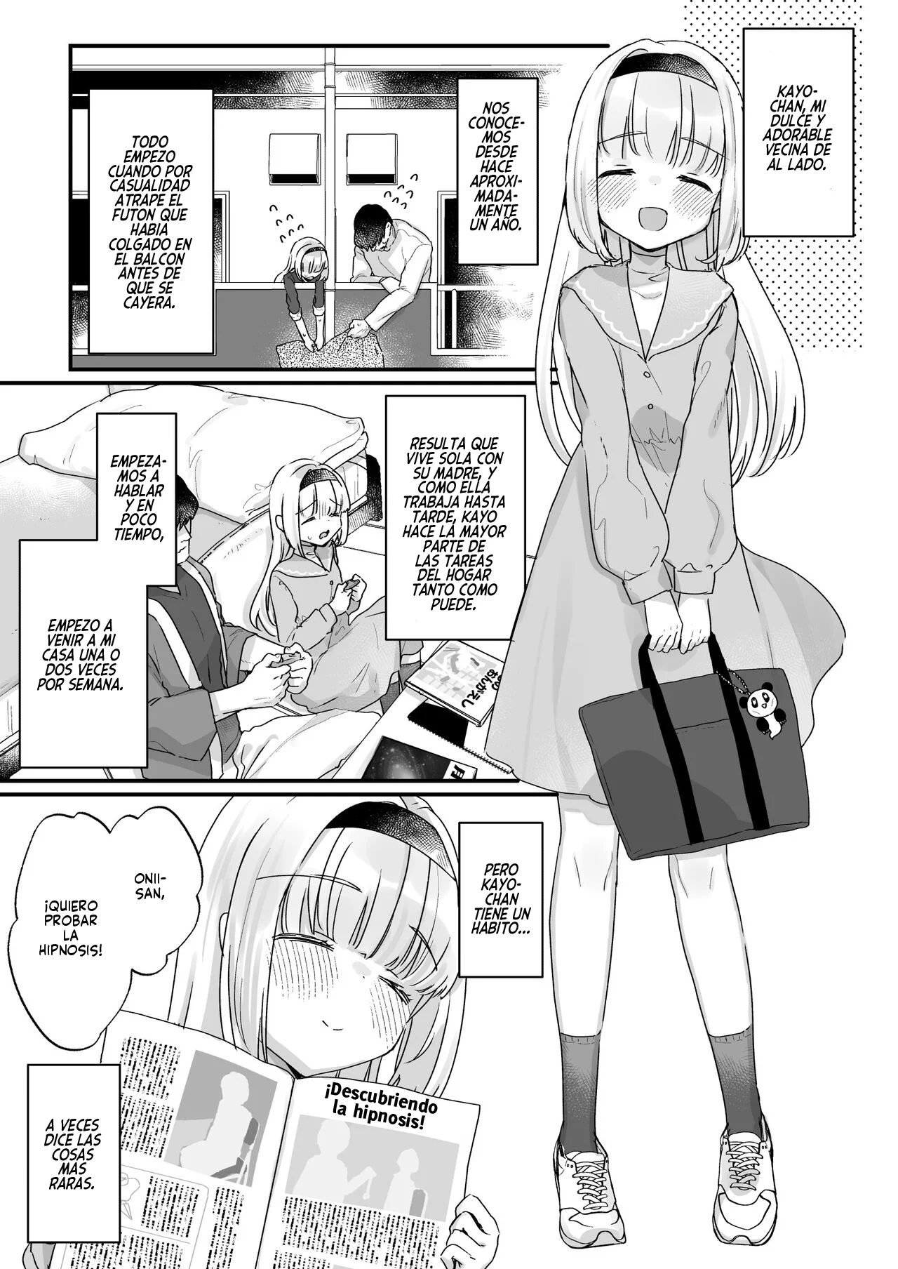 Saimin ni yotte ''Senjitsu tasukete itadaita Onaho desu'' to Omoikonderu Tonari no Ie no Kayo-chan♥ | Tu Vecina Kayo-chan Cree que ''Es El Onahole que Salvaste el Otro Día''♥. page 4 full