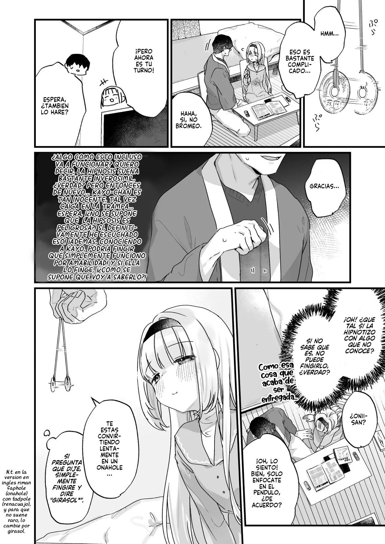 Saimin ni yotte ''Senjitsu tasukete itadaita Onaho desu'' to Omoikonderu Tonari no Ie no Kayo-chan♥ | Tu Vecina Kayo-chan Cree que ''Es El Onahole que Salvaste el Otro Día''♥. page 5 full