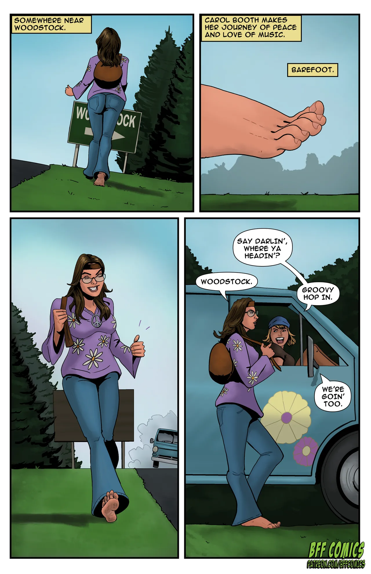 BFF Comics - Woodstock page 1 full
