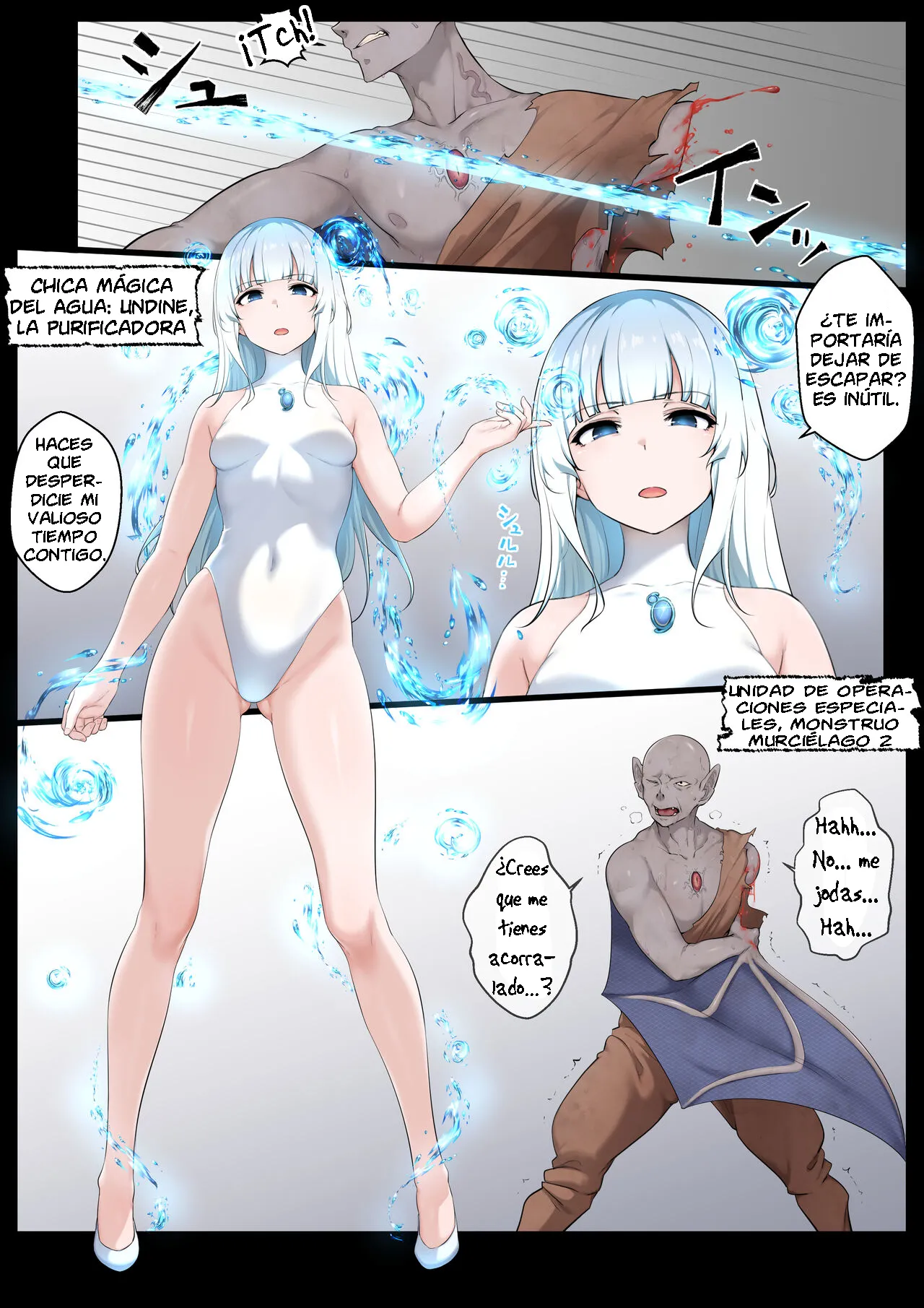 Mizu no Mahou Shoujo VS Slime Kaijin | La Chica Mágica del Agua VS El Monstruo de Slime page 2 full