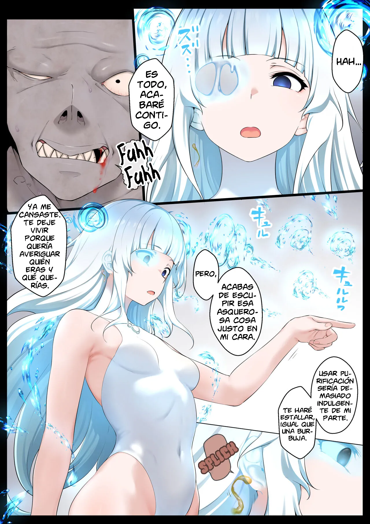 Mizu no Mahou Shoujo VS Slime Kaijin | La Chica Mágica del Agua VS El Monstruo de Slime page 9 full