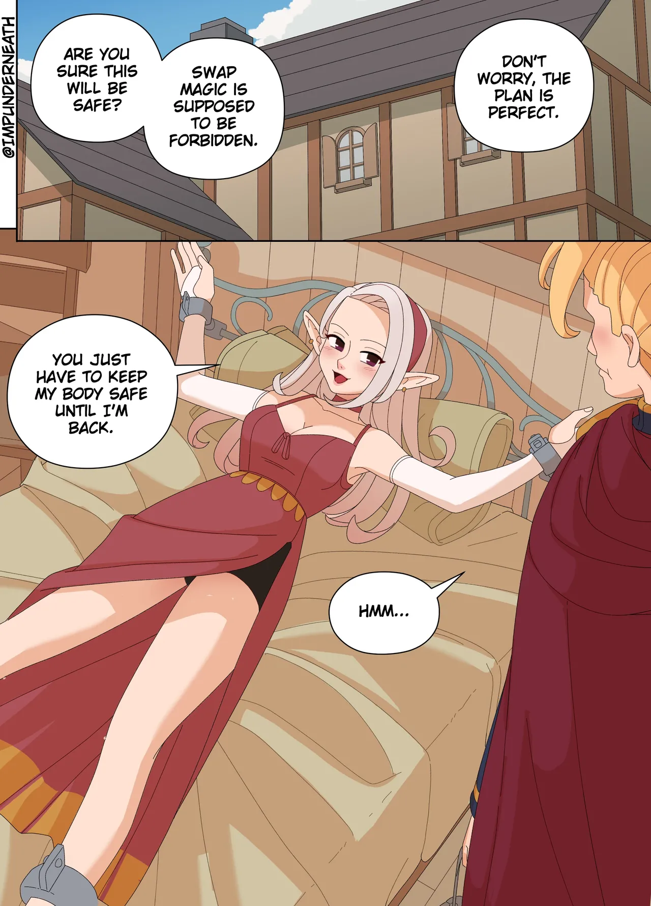 Elf and Criminal Body Swap page 1 full