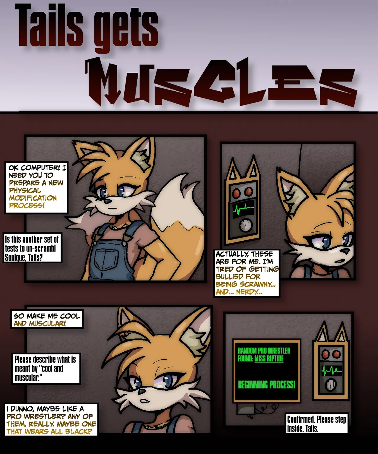 Tails Gets Muscles page 1 full