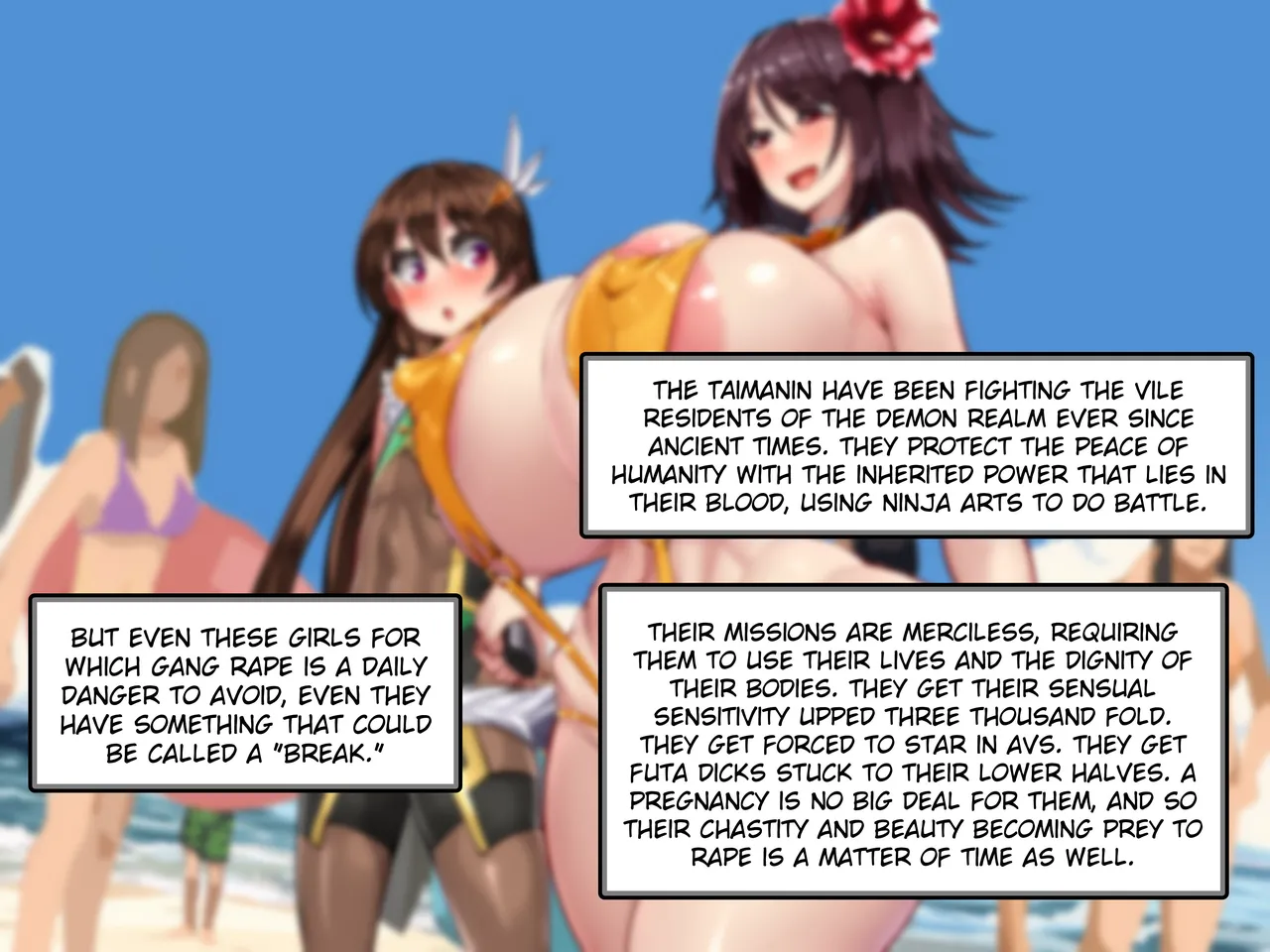 Taimanin Shiranui &amp; Shikanosuke Miboujin to Shota Toshi no Sa Kozukuri Date de Seieki no Umi page 2 full