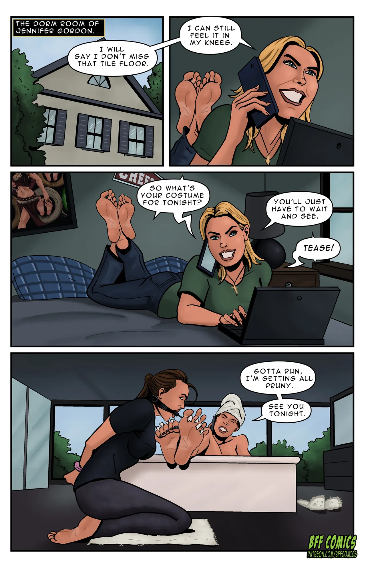 BFF Comics - College Daze Fall page 2 full