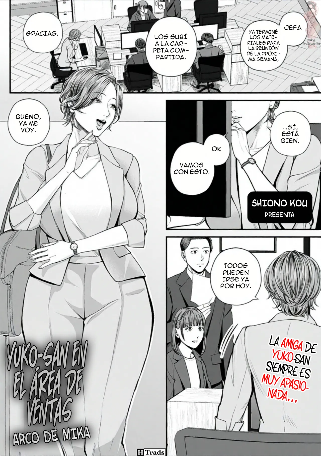 Eigyou-saki no Yuuko-san -Mika-hen- | Yuko-San en el Área de Ventas ~ Arco de Mika ~ page 1 full