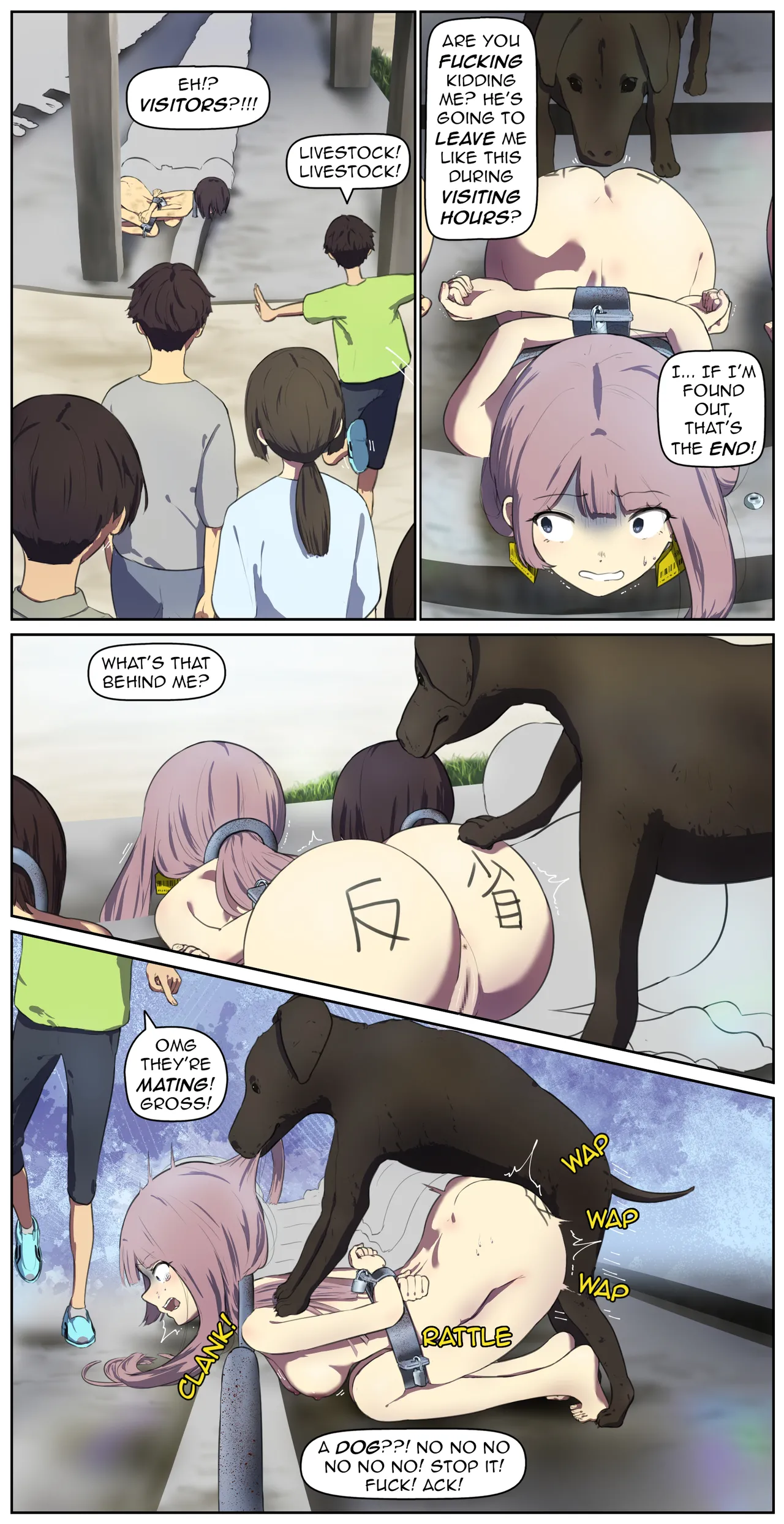 A life in the barn as punishment for a delinquent girl who has been spoiled until now page 7 full