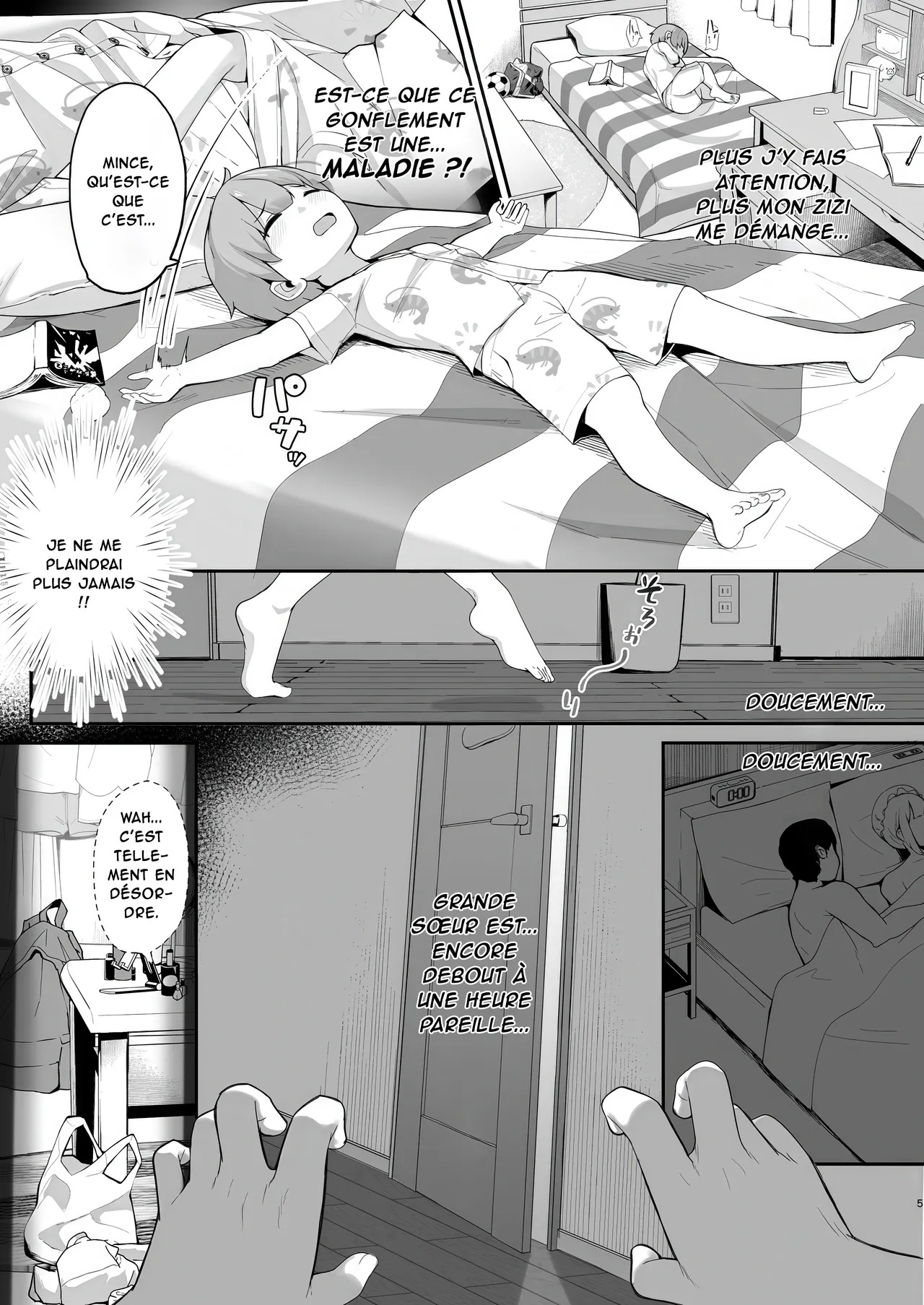 Boku to Gasatsu na Onee no Seiyoku Shori Seikatsu | Moi et Ma grande Sœur Obscène et Indélicate, Avons de Petits Plaisirs Sexuels... page 5 full