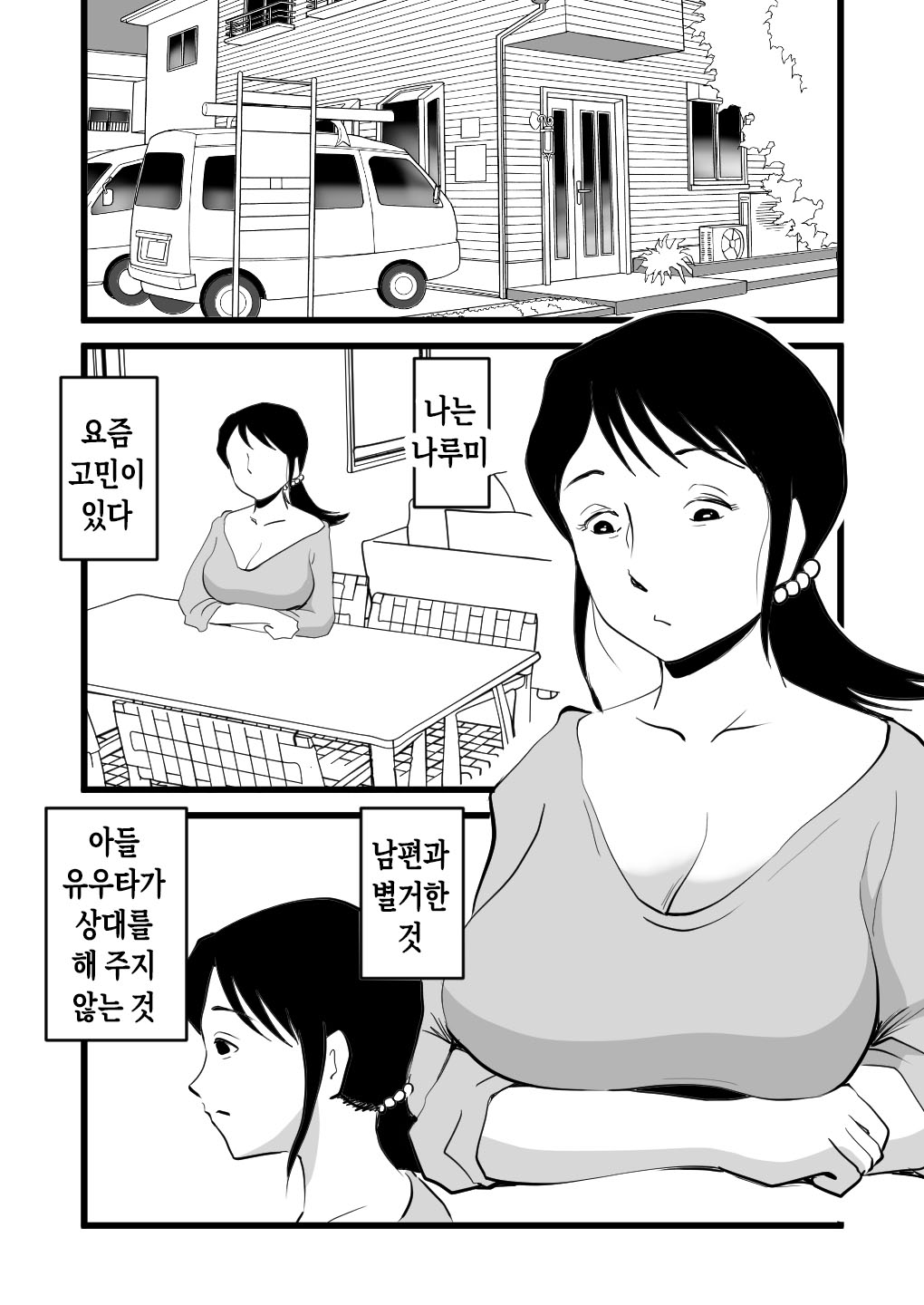 Zetsurin Mama no Narumi-san to Hentai Musuko | 정력절륜 엄마 나루미 씨와 변태 아들 page 3 full