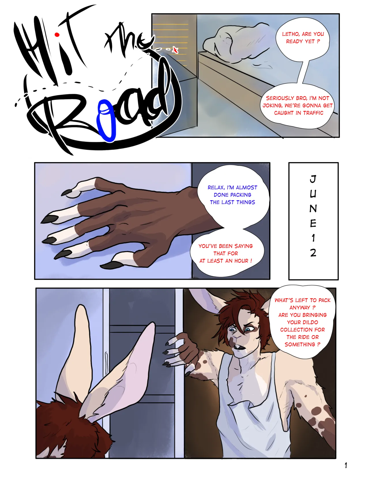 Hit the Road: Chapter 1 - Hotel California page 1 full