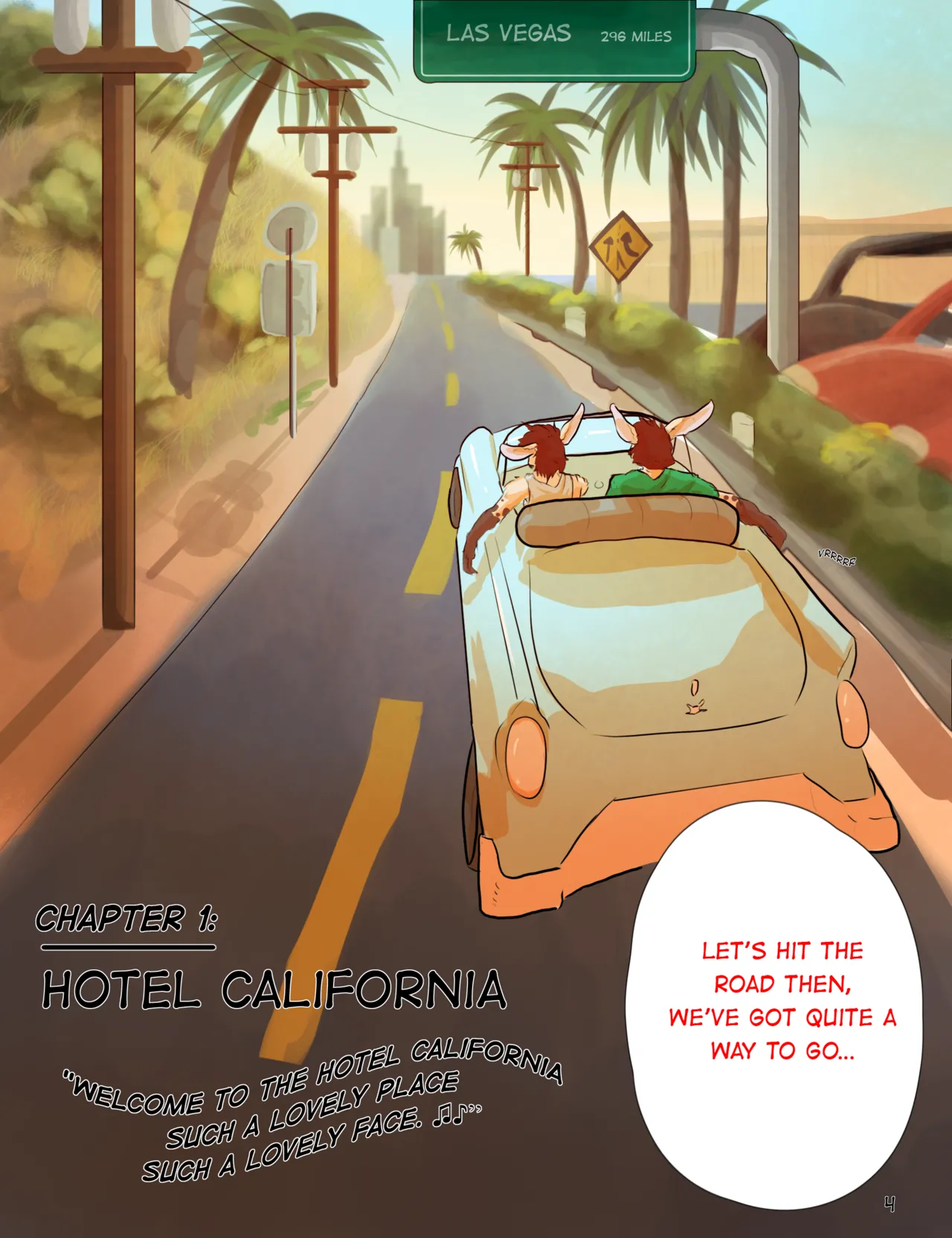 Hit the Road: Chapter 1 - Hotel California page 4 full