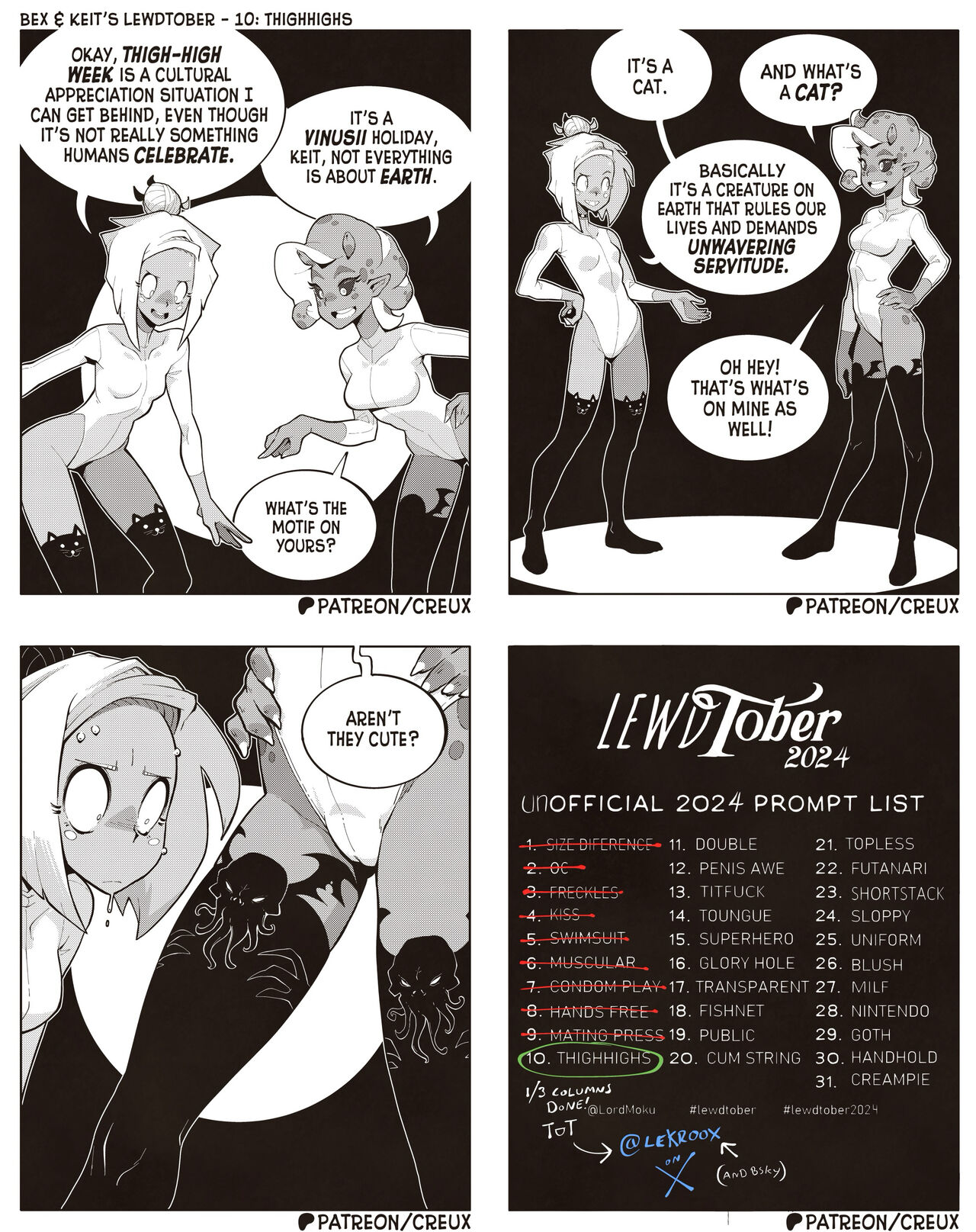 Bex &amp; Keit's Lewdtober 2024 page 10 full