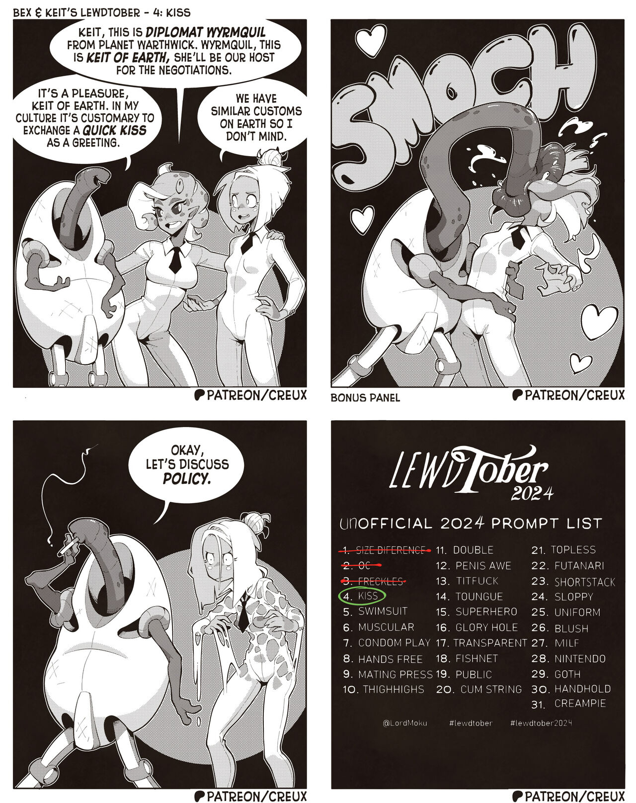 Bex &amp; Keit's Lewdtober 2024 page 4 full