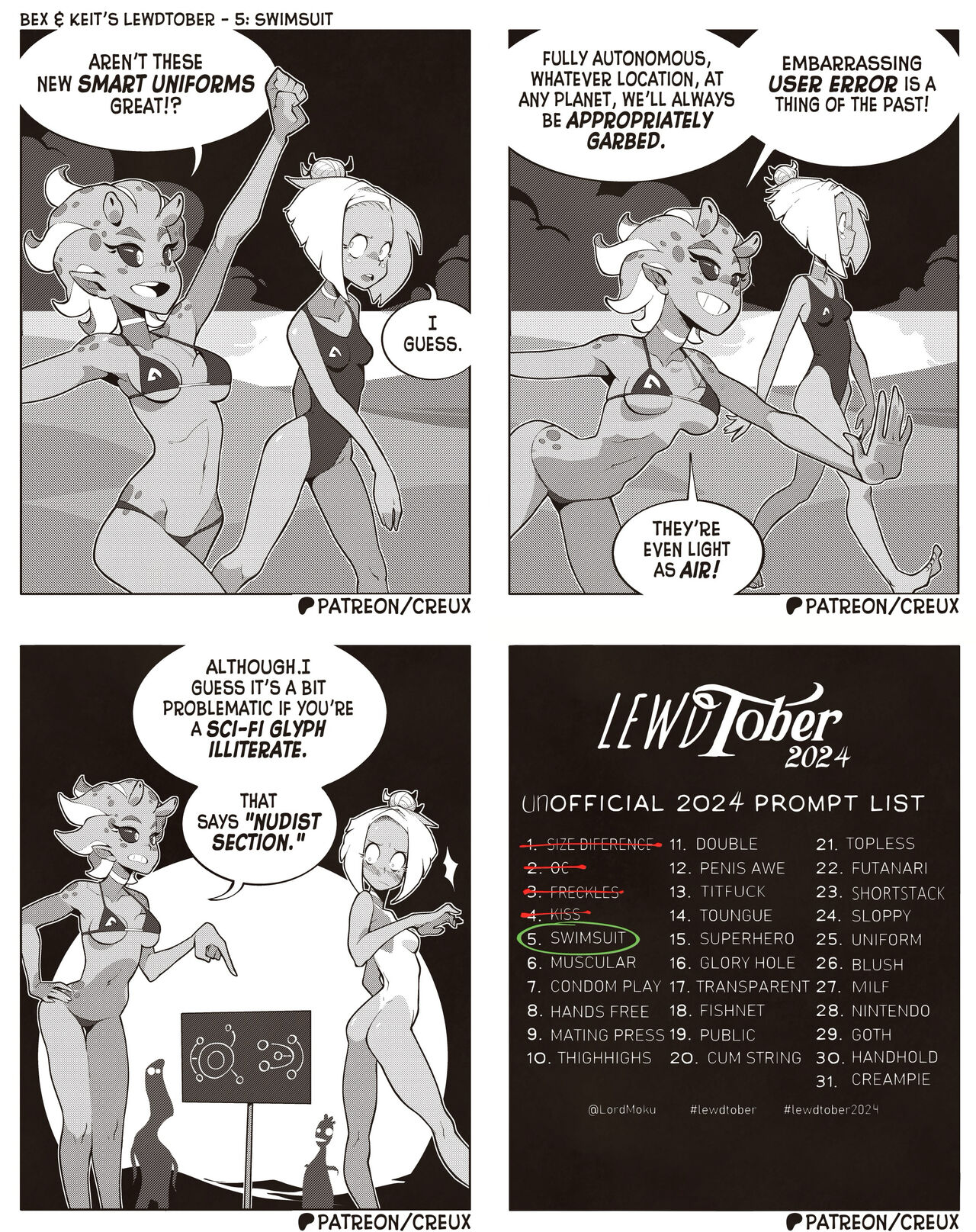 Bex &amp; Keit's Lewdtober 2024 page 5 full