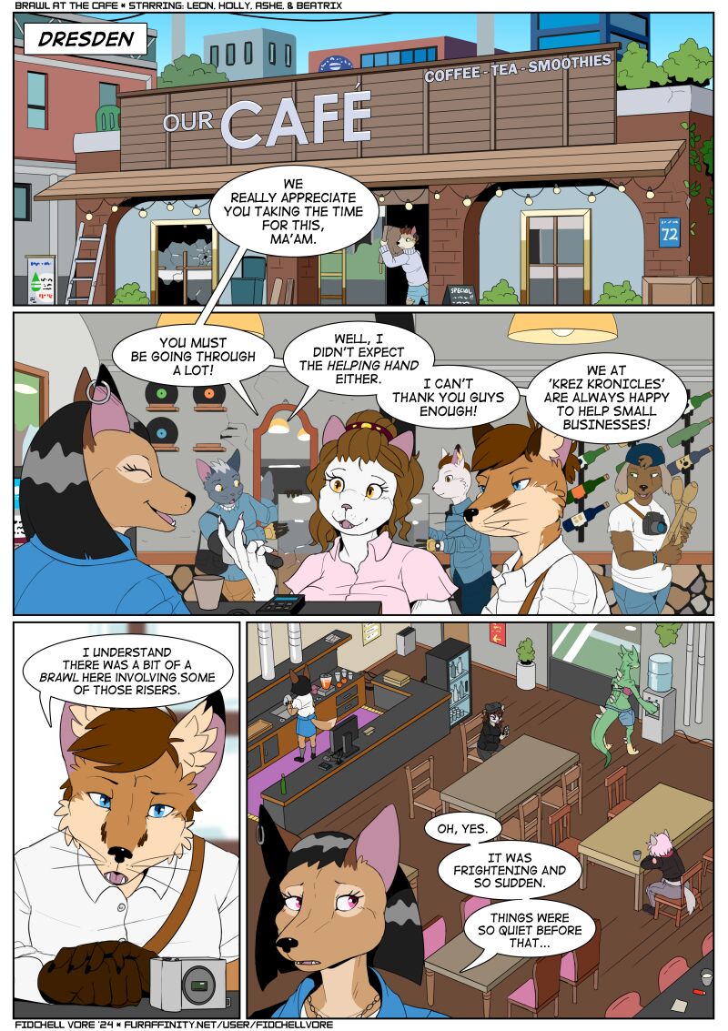 Brawl at the Cafe page 1 full