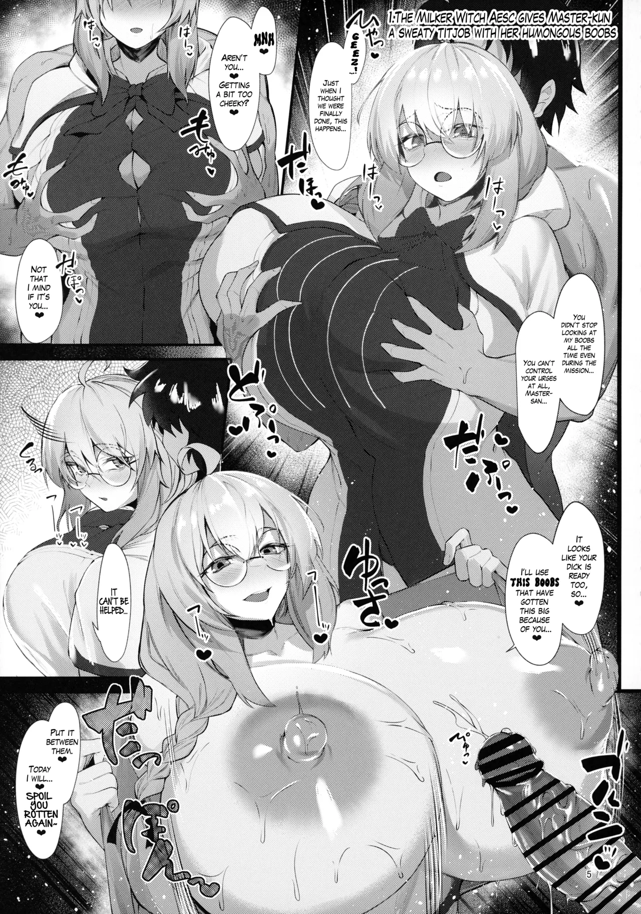 Manyuu Majo no Nyuunai Shasei | Ejaculating between these witches' bewitching breasts page 4 full