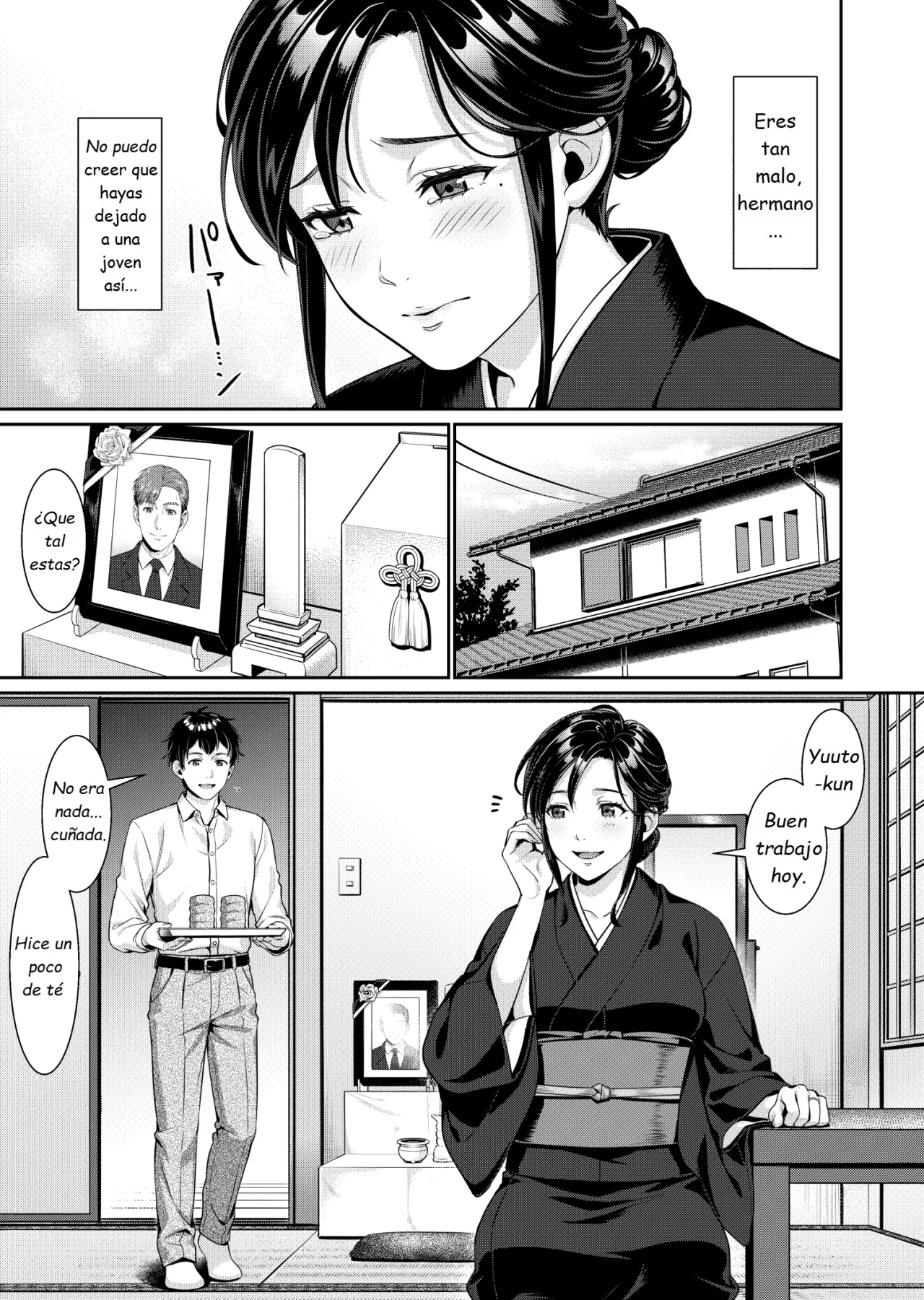 Nee-san, Nani Kite mo Niaimasu ne -Miboujin no Gishi to Ore no Midara na Hibi- | Cuñada, Te Ves Bien Con Lo Que Sea Que Uses ~Pasando Mis Días Lascivos Con Mi Cuñada Viuda~ page 3 full